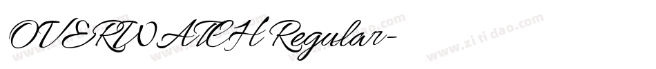 OVERWATCH Regular字体转换